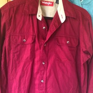 Men’s wrangler western shirt medium